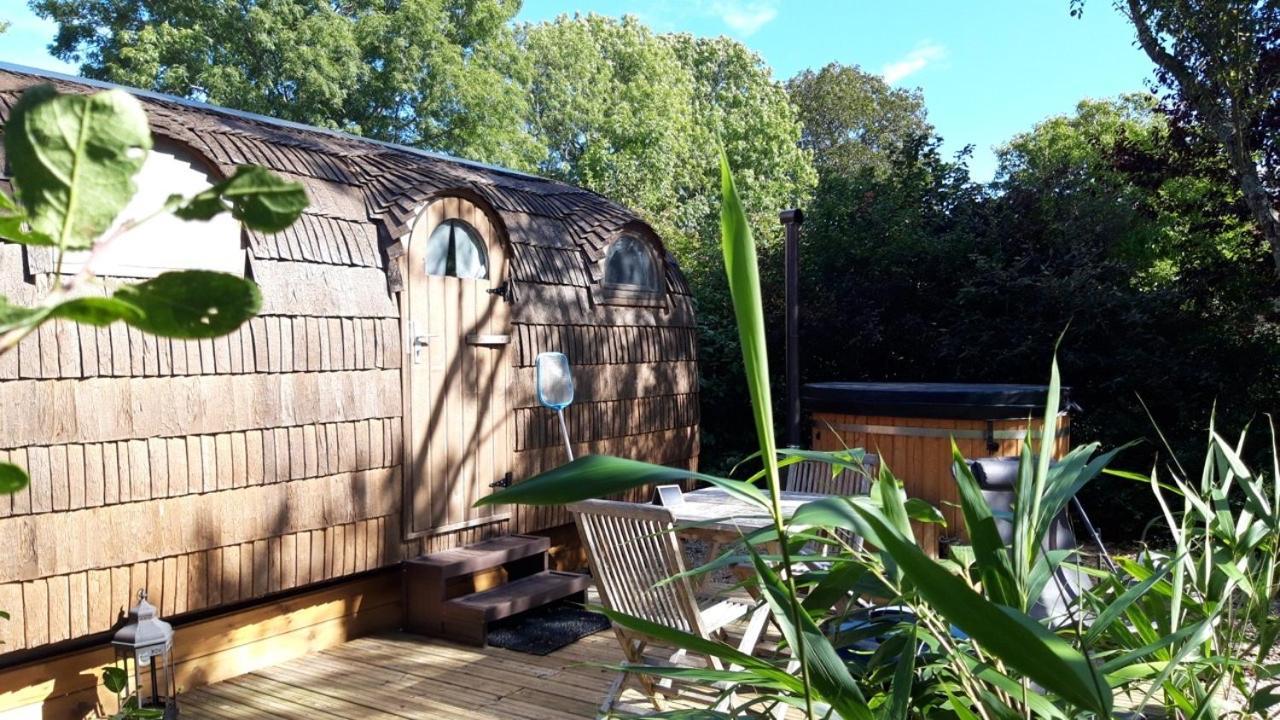 Cabane En Bois Avec Bain Nordique Et Sauna Marigny  외부 사진